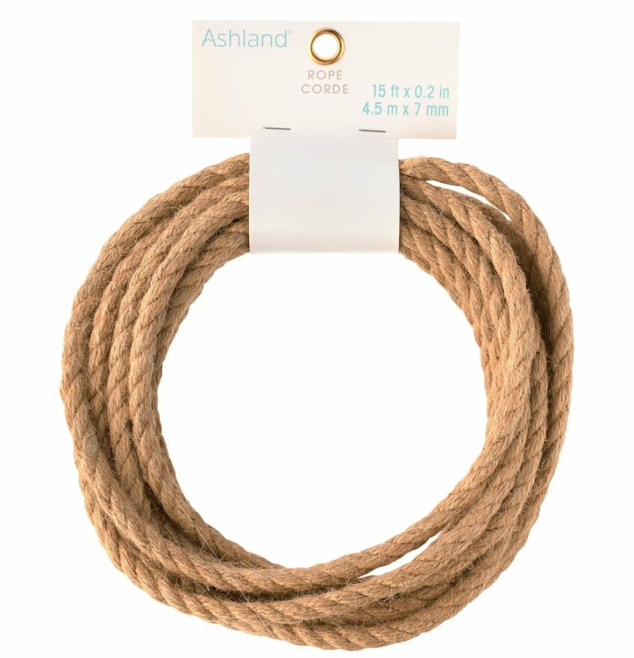 Floral * | Best Sale Natural Jute Rope By Ashland