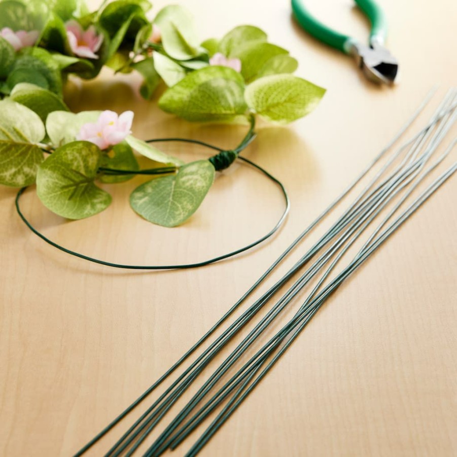 Floral * | Budget Green Stem Wire, 16 Gauge By Ashland