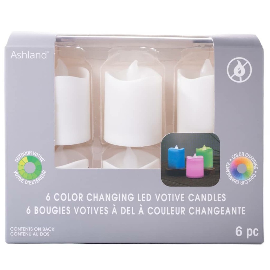 Home & Decor * | Outlet 8 Packs: 6 Ct. (48 Total) Color Changing Led Votive Candles Set By Ashland