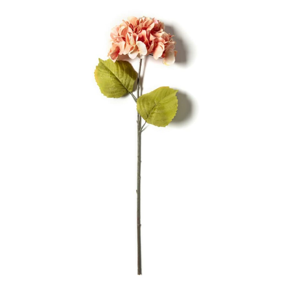 Floral * | Best Sale Coral Two-Toned Hydrangea Stem By Ashland