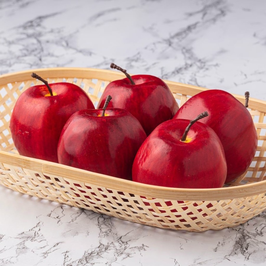 Floral * | New Ashland Garden Fresh Faux Fruit Bag Of Red Apples