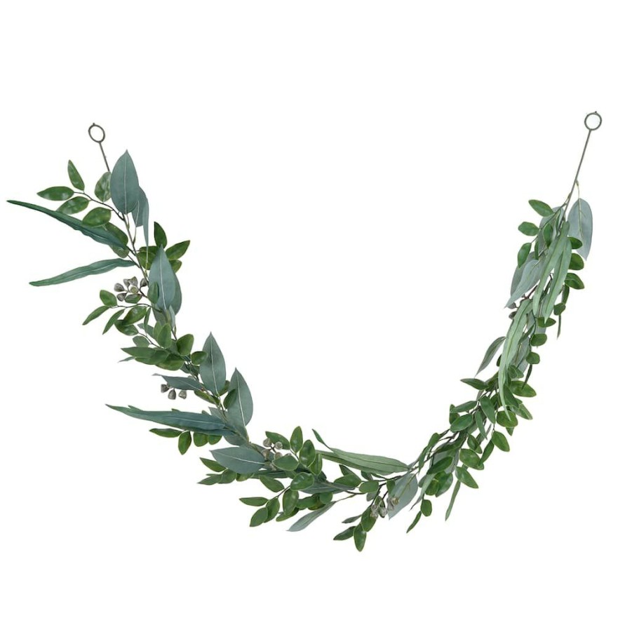 Floral * | Wholesale 6Ft. Eucalyptus Garland With Green Berries By Ashland