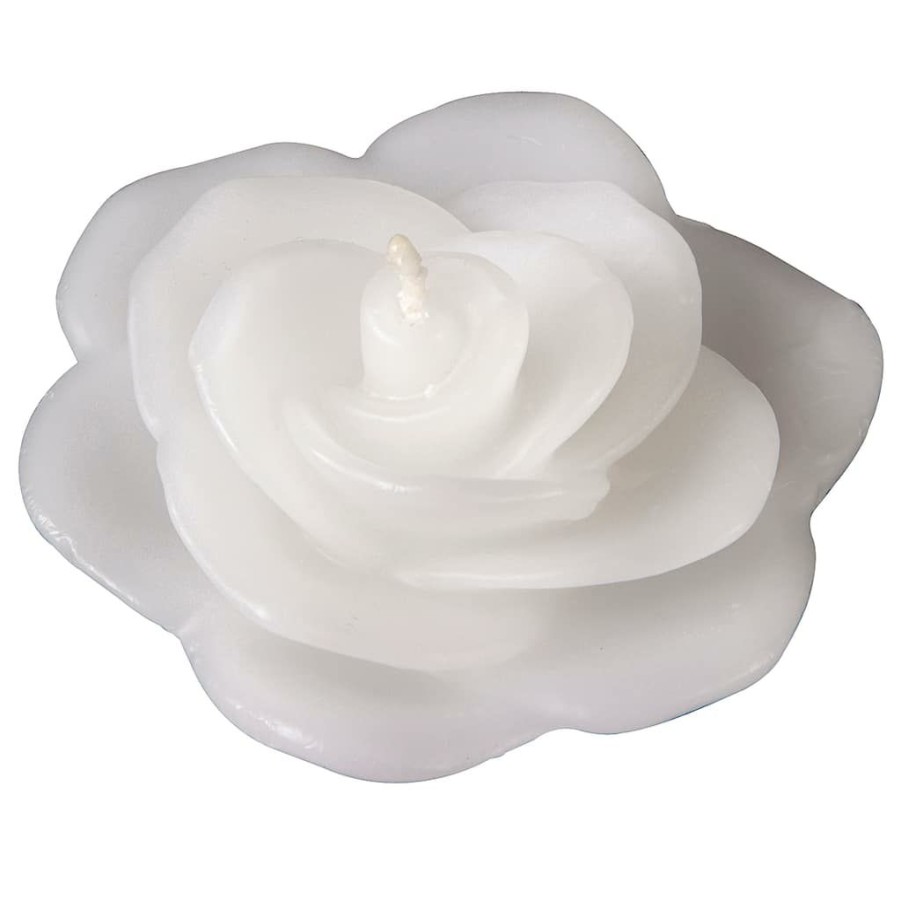 Home & Decor * | Budget Ashland Floating Rose Candle, Gardenia