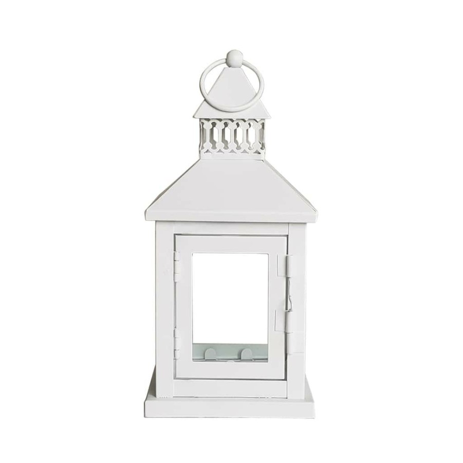 Home & Decor * | Best Pirce 8.6 Mini White Lantern By Ashland