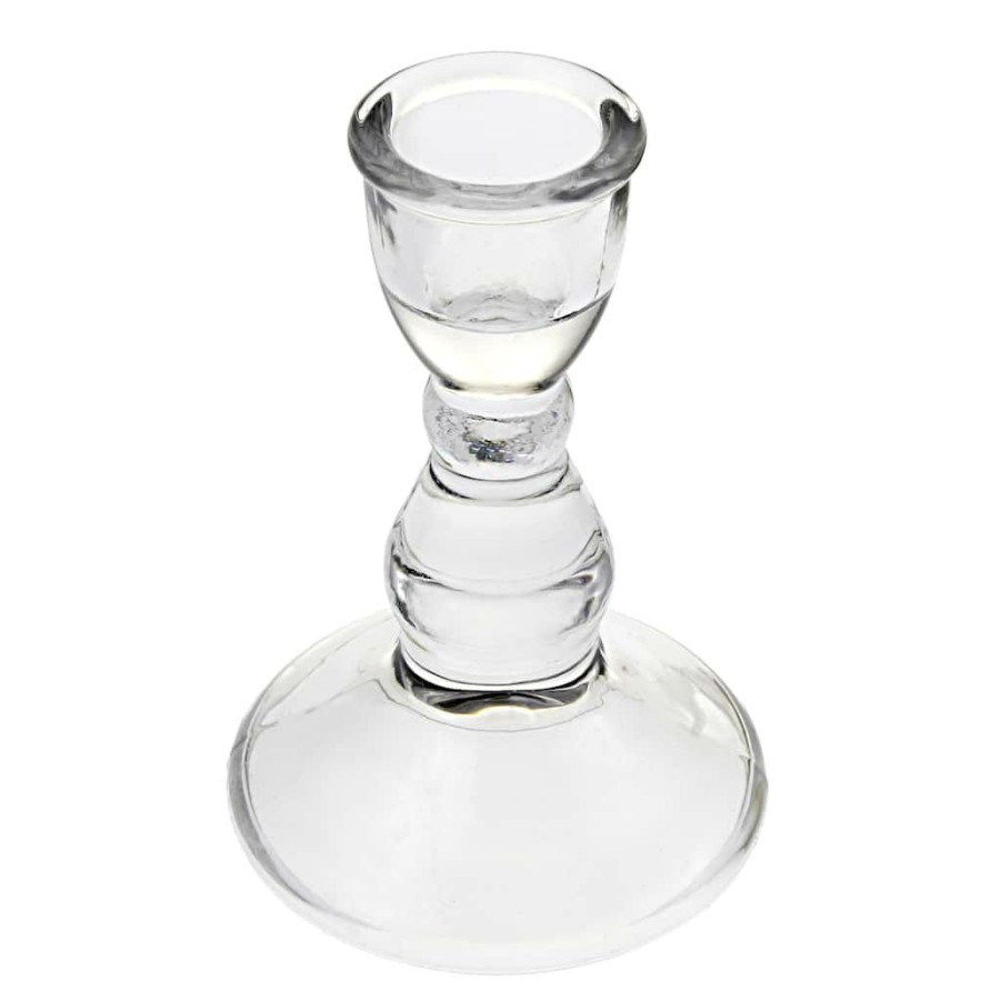 Home & Decor * | Buy 3.5 Glass Taper Candle Holder By Ashland