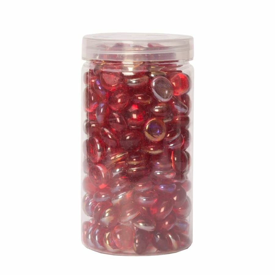 Floral * | Best Deal Red Luster Mini Glass Gems By Ashland