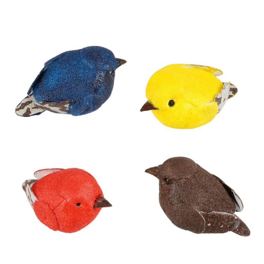 Floral * | Deals 12 Packs: 4 Ct. (48 Total) Micro Mini Mushroom Birds By Ashland