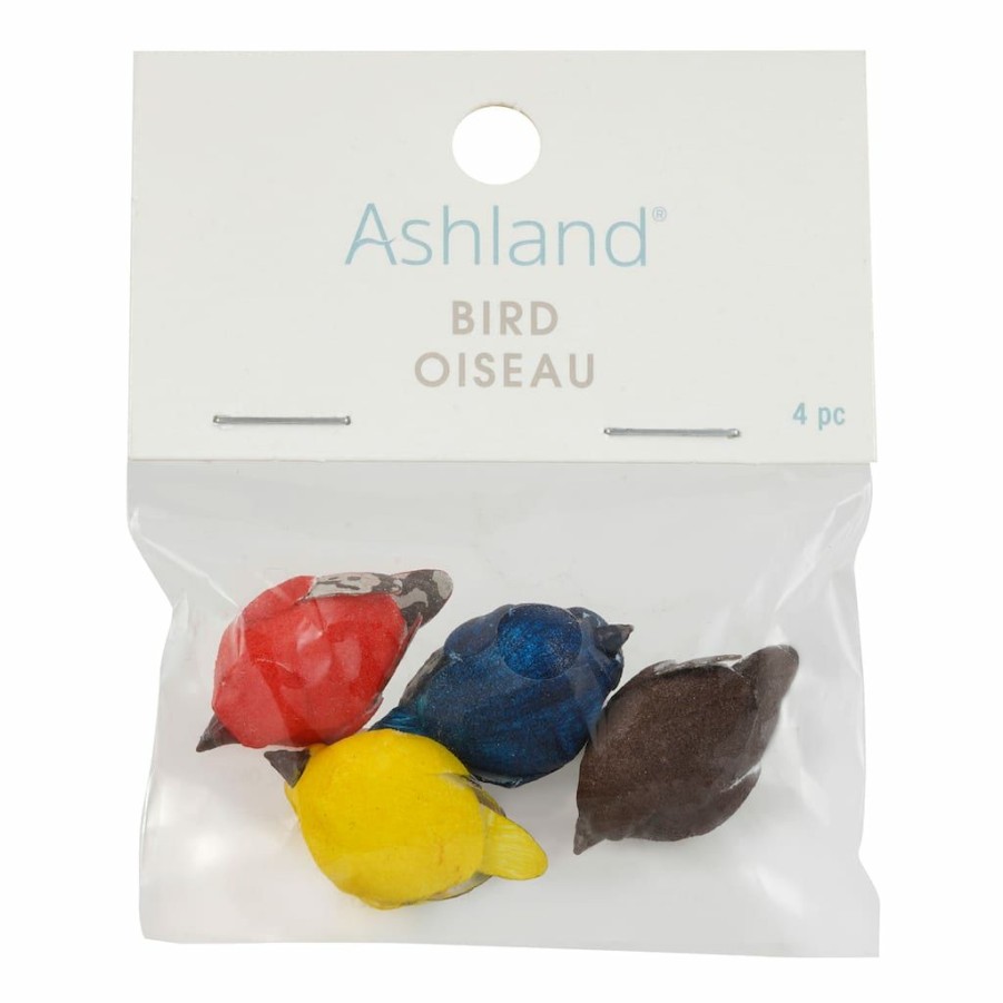 Floral * | Deals 12 Packs: 4 Ct. (48 Total) Micro Mini Mushroom Birds By Ashland