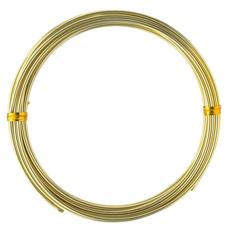 Floral * | Wholesale 12 Pack: 12 Gauge Gold Aluminum Decorative Wire By Ashland