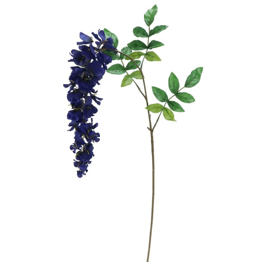 Floral * | Buy 12 Pack: Dark Blue Wisteria Stem By Ashland