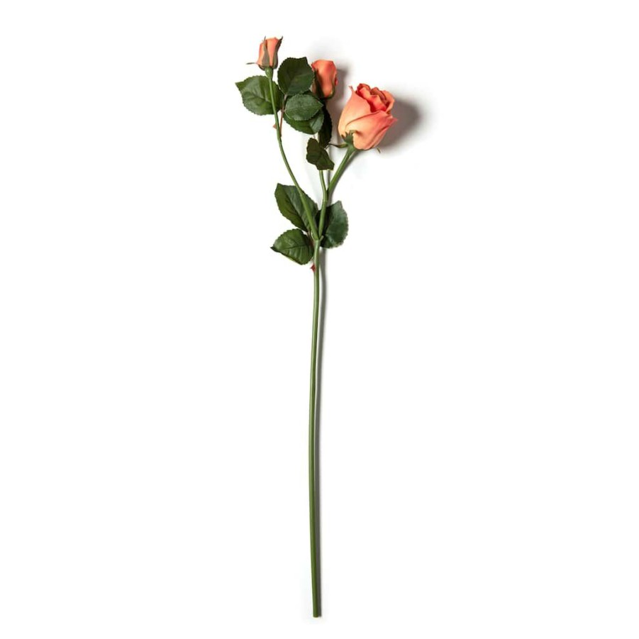 Floral * | Hot Sale Coral Rose Stem By Ashland