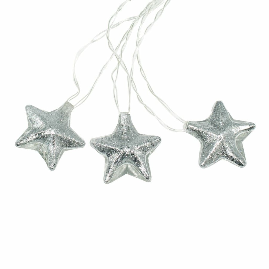 Home & Decor * | Cheap Assorted 8Ct. Glitter Star Led Crafting Lights By Ashland