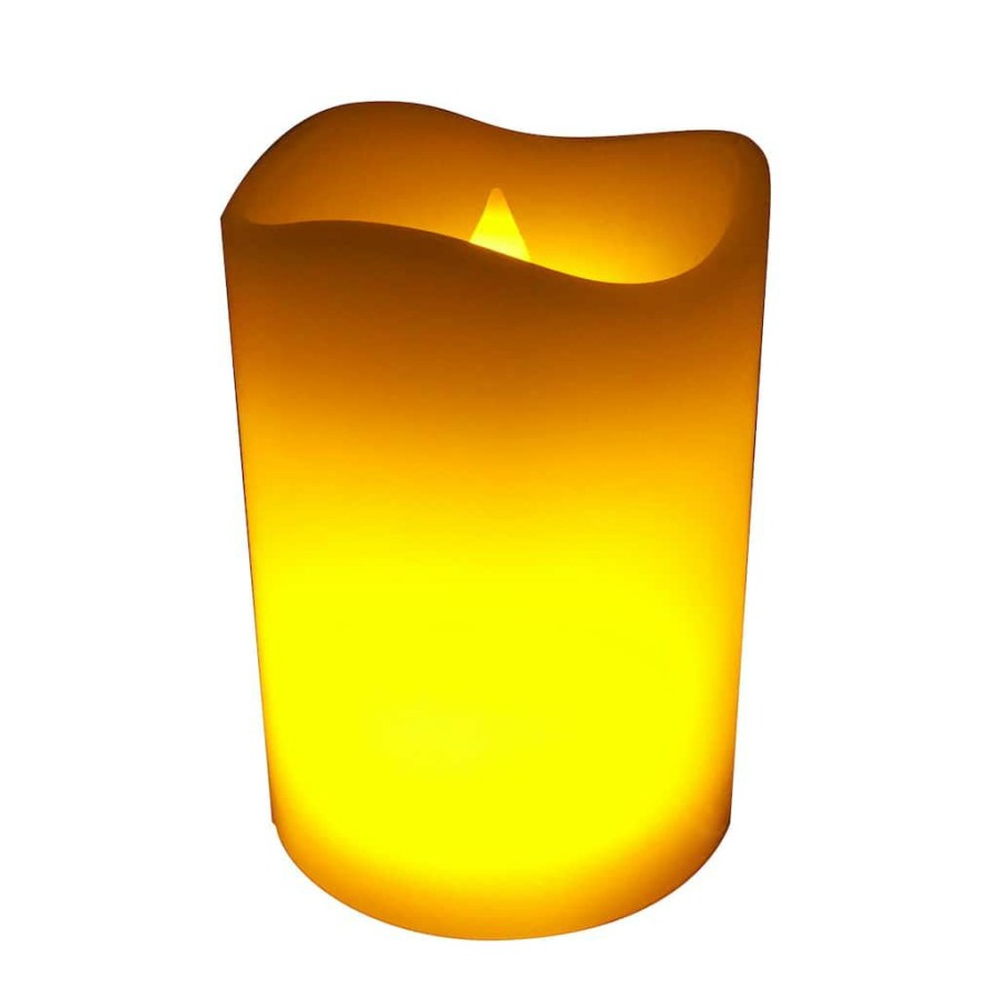 Home & Decor * | Brand New 3 X 4 Led Flame Pillar Candle By Ashland