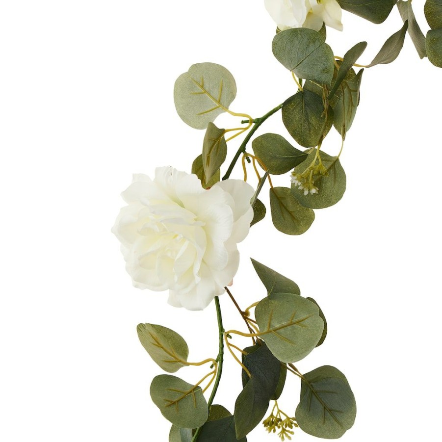 Floral * | Outlet 12 Pack: 6Ft. Rose & Eucalyptus Garland By Ashland