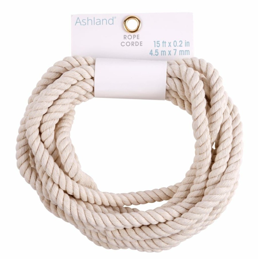 Floral * | Flash Sale 15Ft. Ivory Rope By Ashland