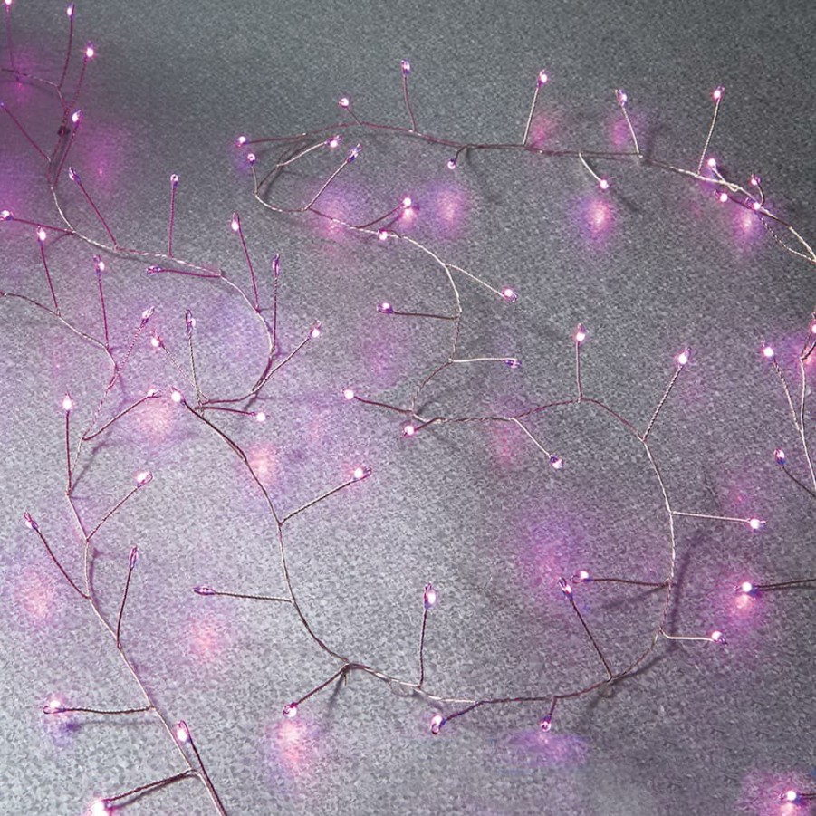 Home & Decor * | Wholesale 120Ct. Purple Led String Lights Garland By Ashland