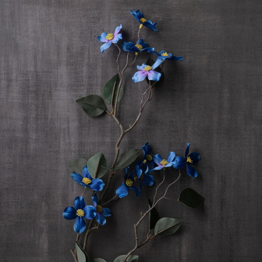 Floral * | Coupon Navy Mini Dogwood Stem By Ashland