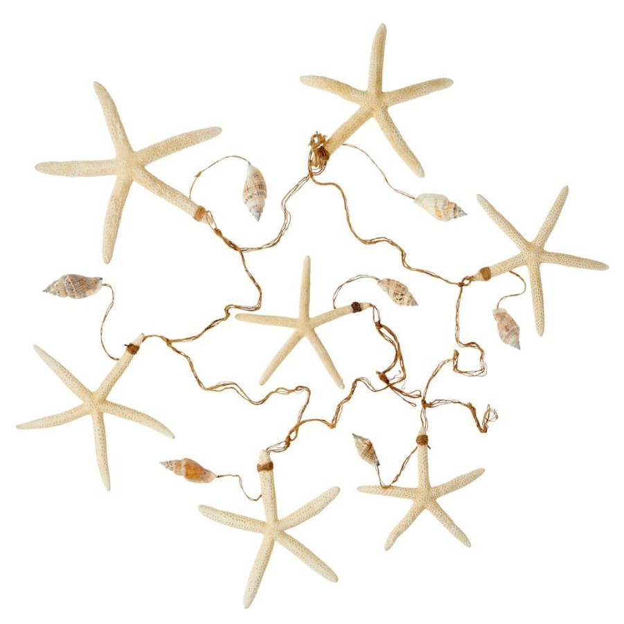 Floral * | Best Reviews Of 6 Pack: Starfish & Shells Garland By Ashland