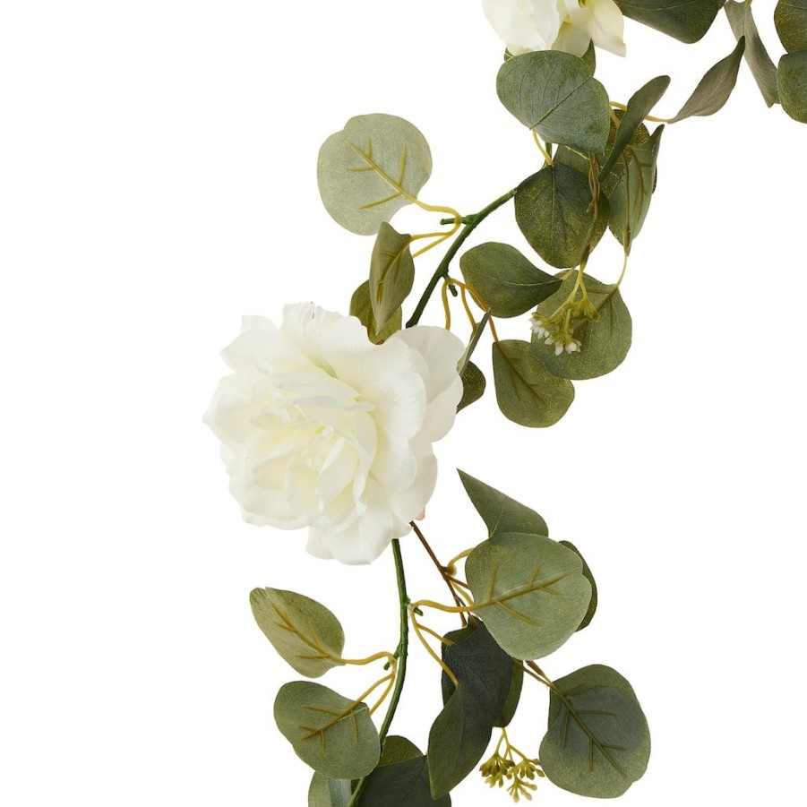 Floral * | Best Reviews Of 6Ft. Rose & Eucalyptus Garland By Ashland