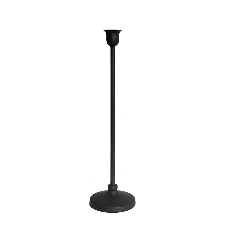 Home & Decor * | Cheapest Metal Taper Candle Holder By Ashland Black