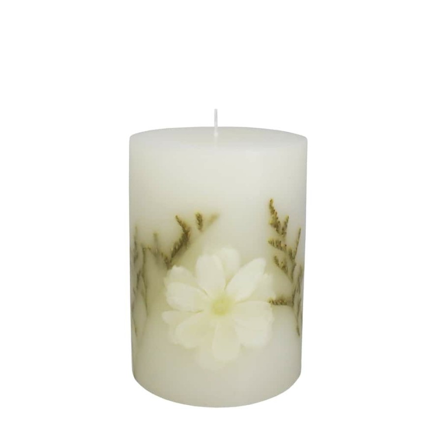 Home & Decor * | Discount Home Fragrance Collection 3 X 4 Vanilla & Amber Scented Pillar Candle By Ashland