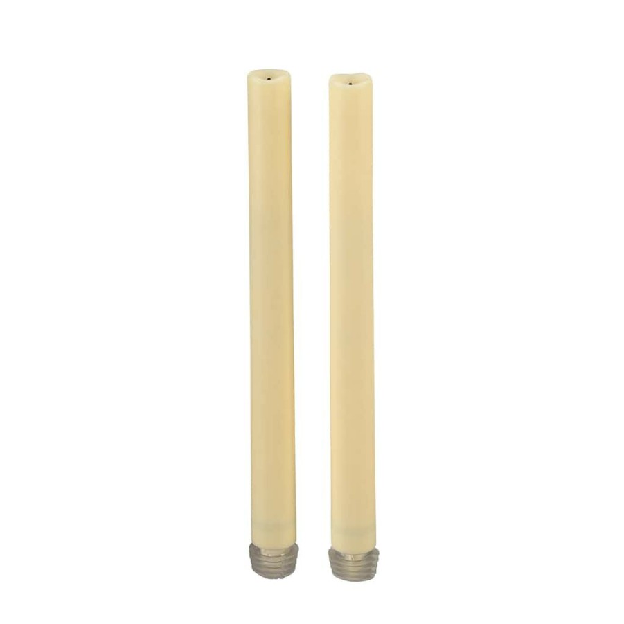 Home & Decor * | Brand New 9 Cream Flameless Led Taper Candles, 2Ct. By Ashland