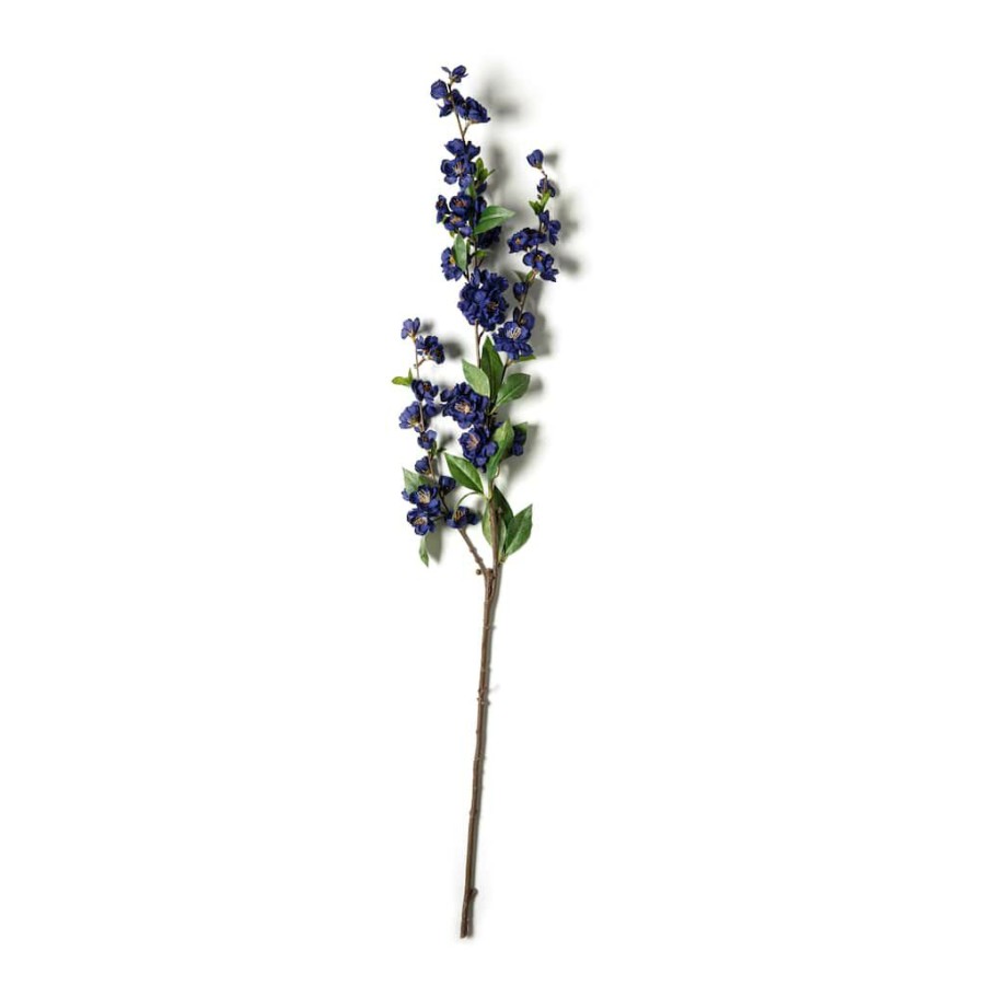 Floral * | Wholesale Mini Dark Blue Blossom Stem By Ashland