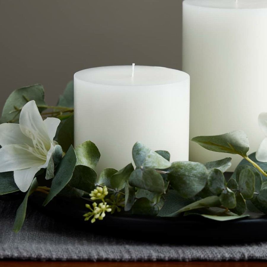 Home & Decor * | Best Reviews Of 4 X 4 White Pillar Candle By Ashland