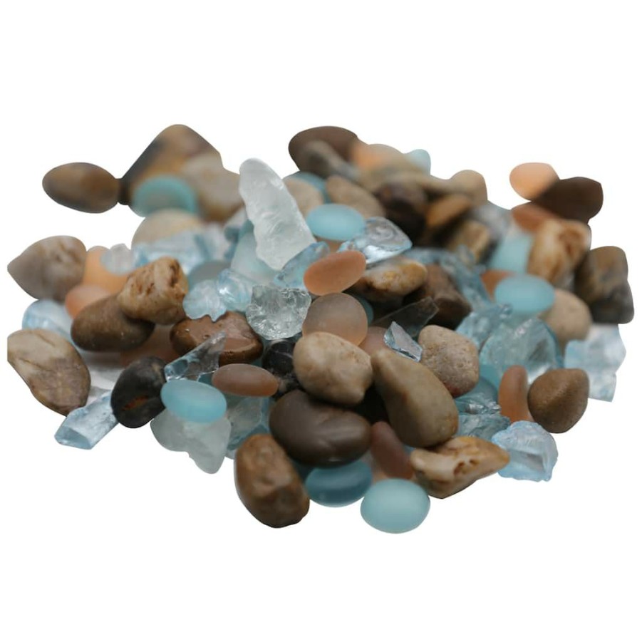 Floral * | Promo Mixed Glass & Stone Pebbles By Ashland