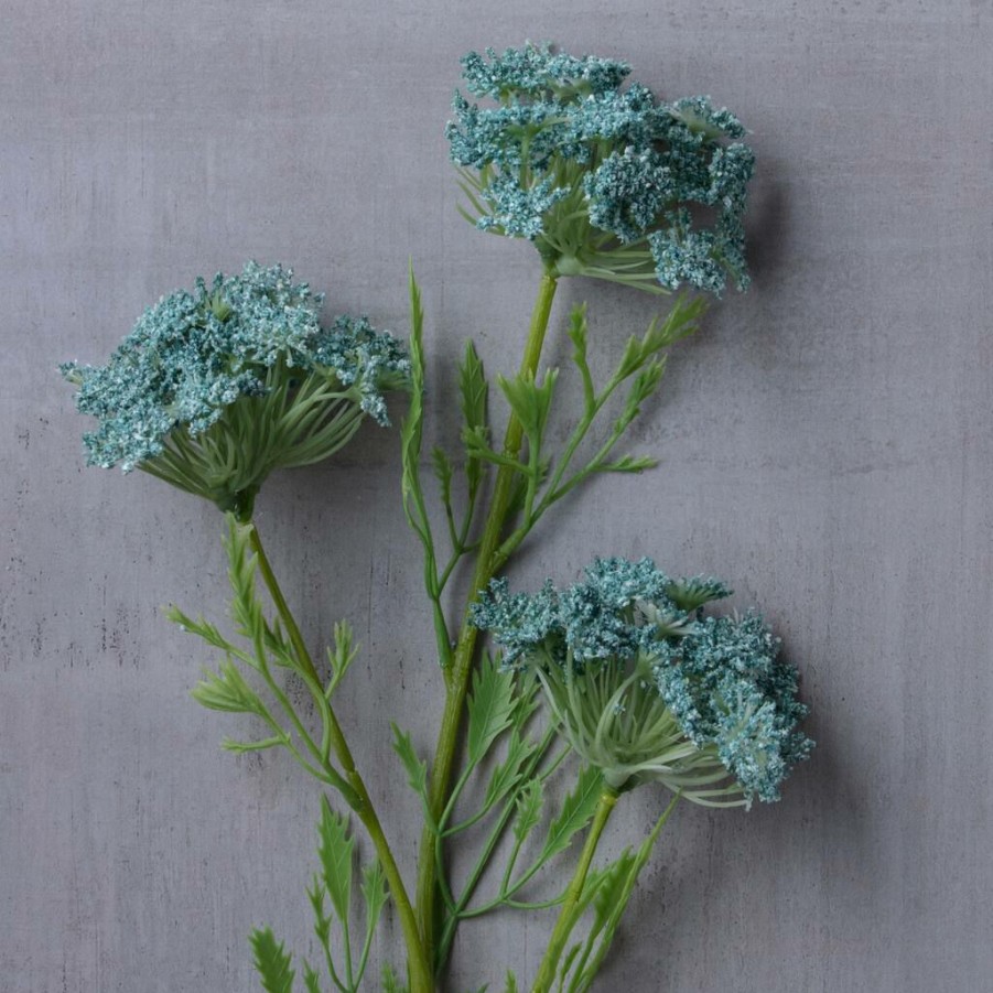 Floral * | Buy Blue Queen Anne'S Lace Stem By Ashland