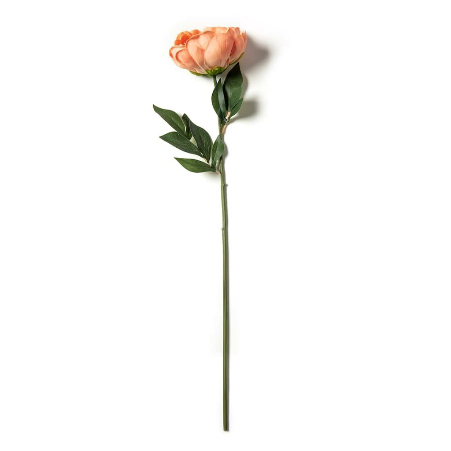 Floral * | Best Deal Coral Large Peony Stem By Ashland