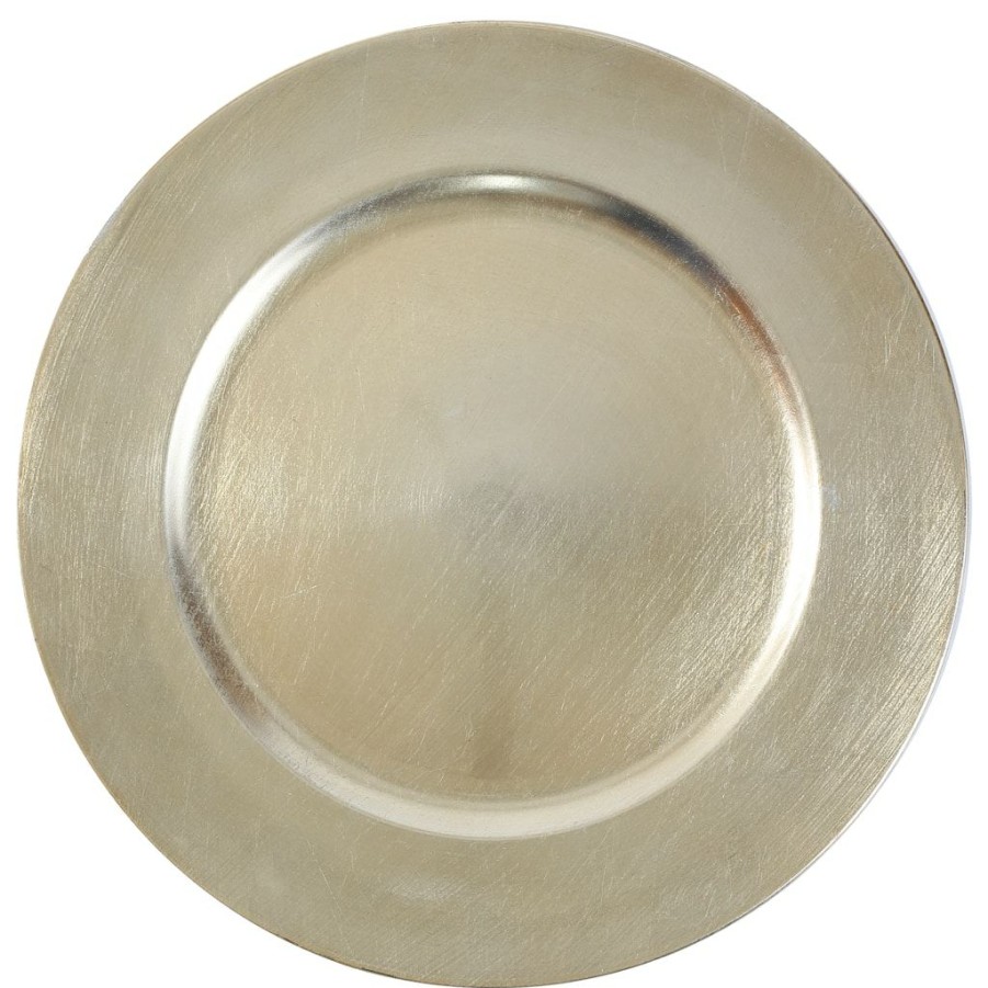 Home & Decor * | Deals Champagne Charger Plate By Ashland