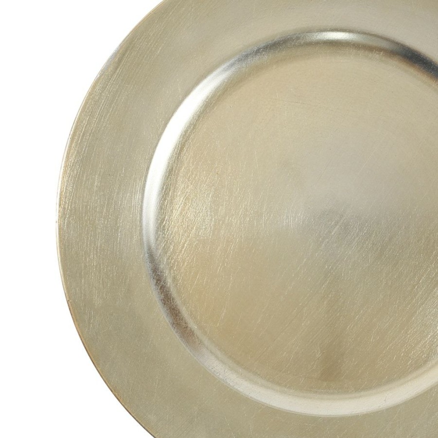 Home & Decor * | Deals Champagne Charger Plate By Ashland