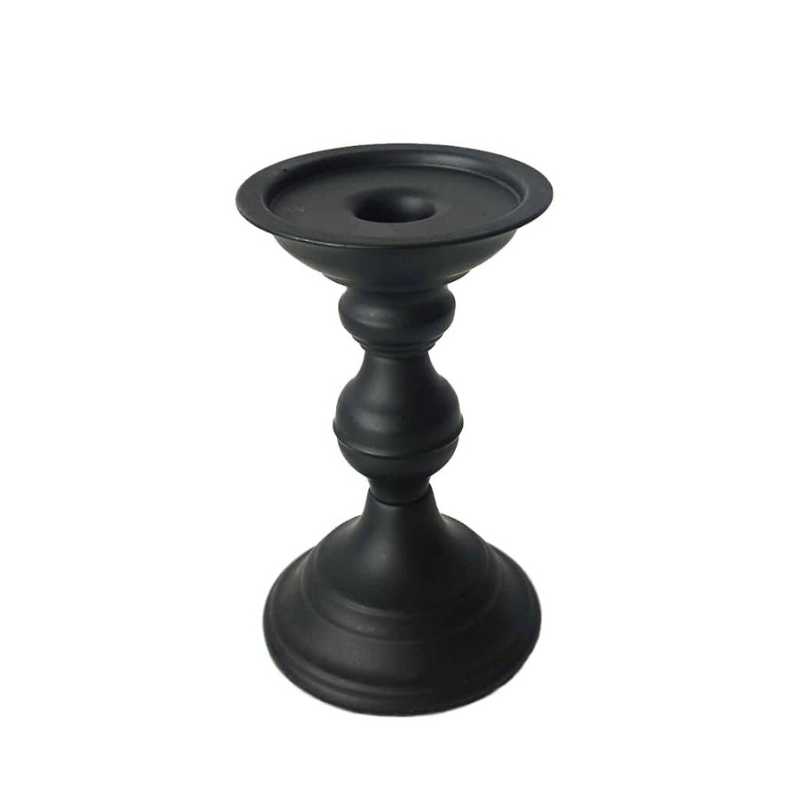 Home & Decor * | Best Reviews Of Black Metal Pillar Candle Holder By Ashland