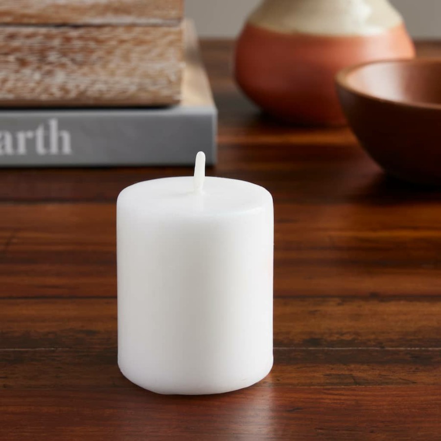 Home & Decor * | Best Pirce Ashland Mini Pillar Candle, Fresh Linen