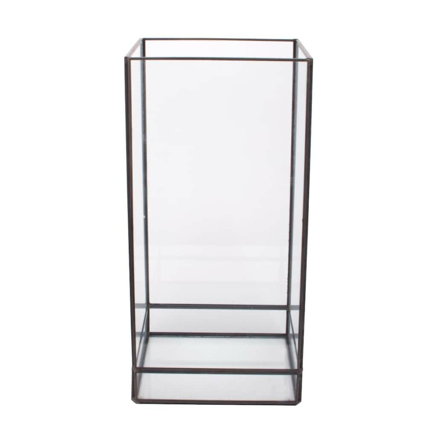 Home & Decor * | Cheap 12 Square Glass Candle Terrarium By Ashland