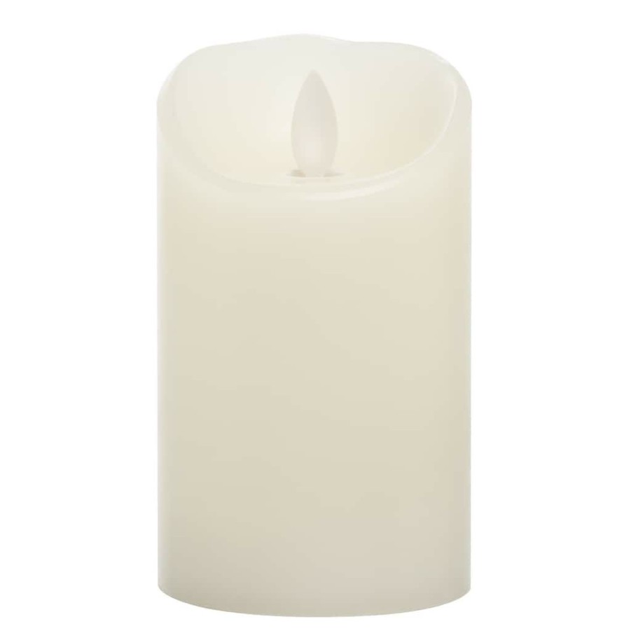 Home & Decor * | Flash Sale Iflicker Ivory 3 X 5 Led Pillar Candle By Ashland