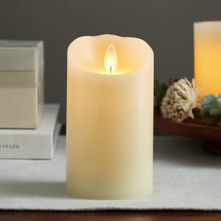 Home & Decor * | Flash Sale Iflicker Ivory 3 X 5 Led Pillar Candle By Ashland