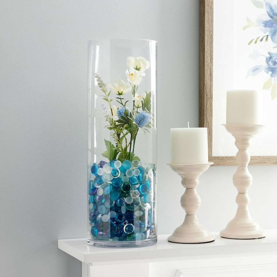 Floral * | Flash Sale Ashland Cylinder Glass Vase, 15