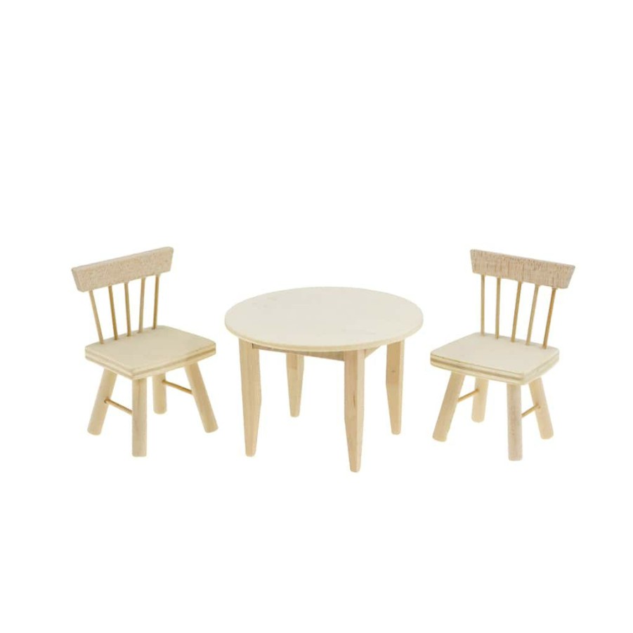 Crafts & Hobbies * | Hot Sale Mini Wood Table & Chairs Set By Ashland