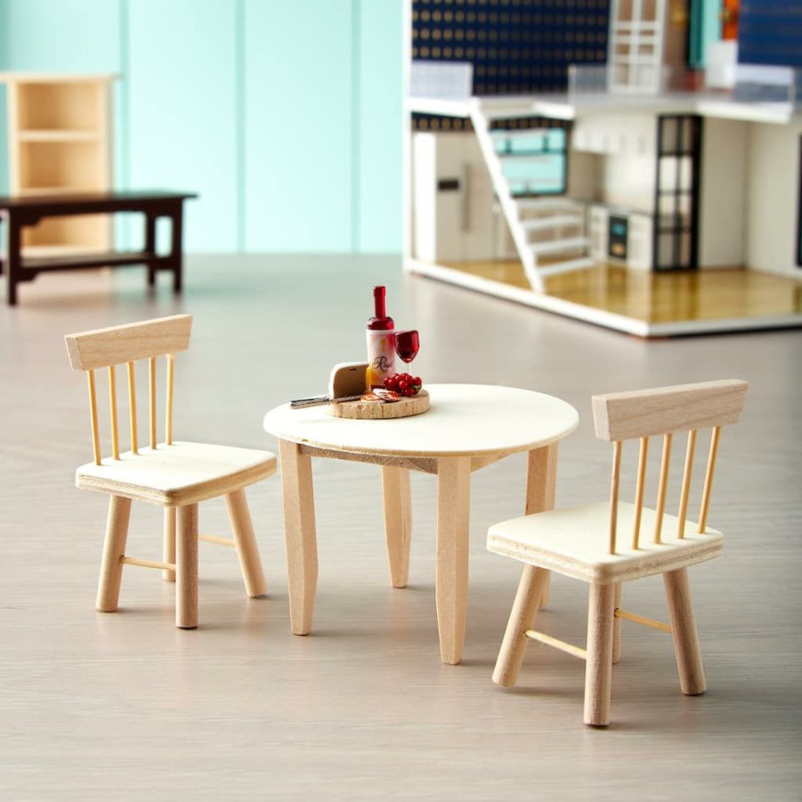 Crafts & Hobbies * | Hot Sale Mini Wood Table & Chairs Set By Ashland