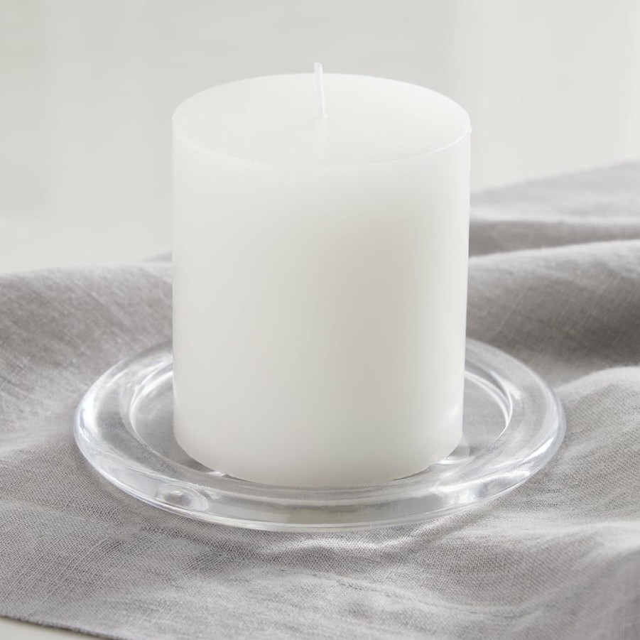 Home & Decor * | Brand New Ashland Glass Candle Plate