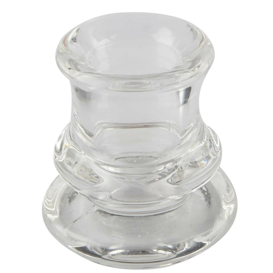 Home & Decor * | Hot Sale Ashland Chunky Glass Taper Candle Holder