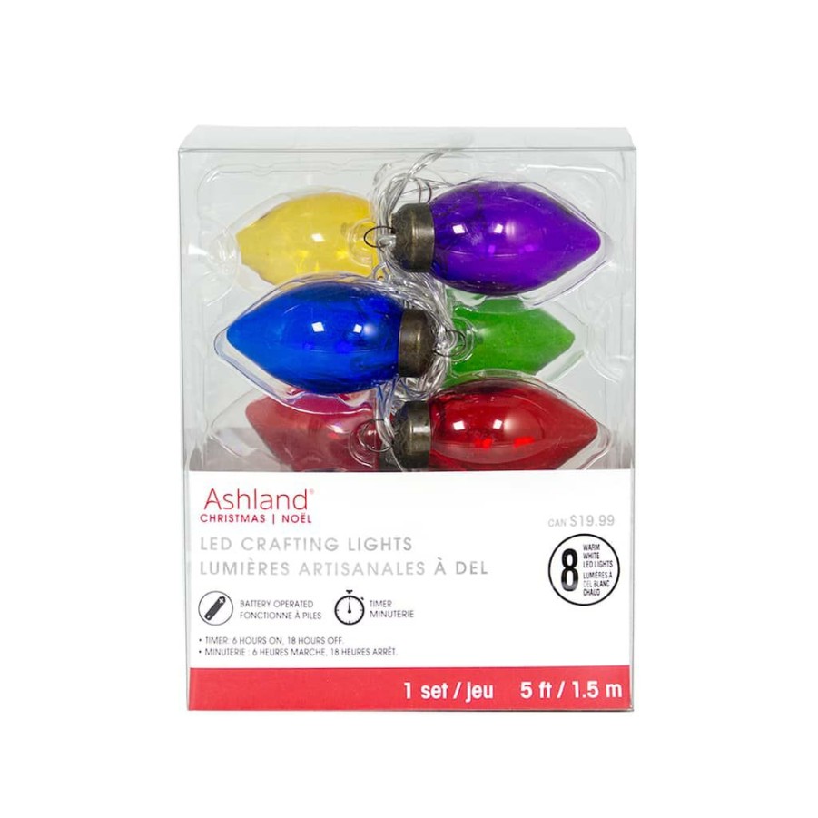 Home & Decor * | Cheap 8Ct. Multicolor Led Crafting Lights By Ashland