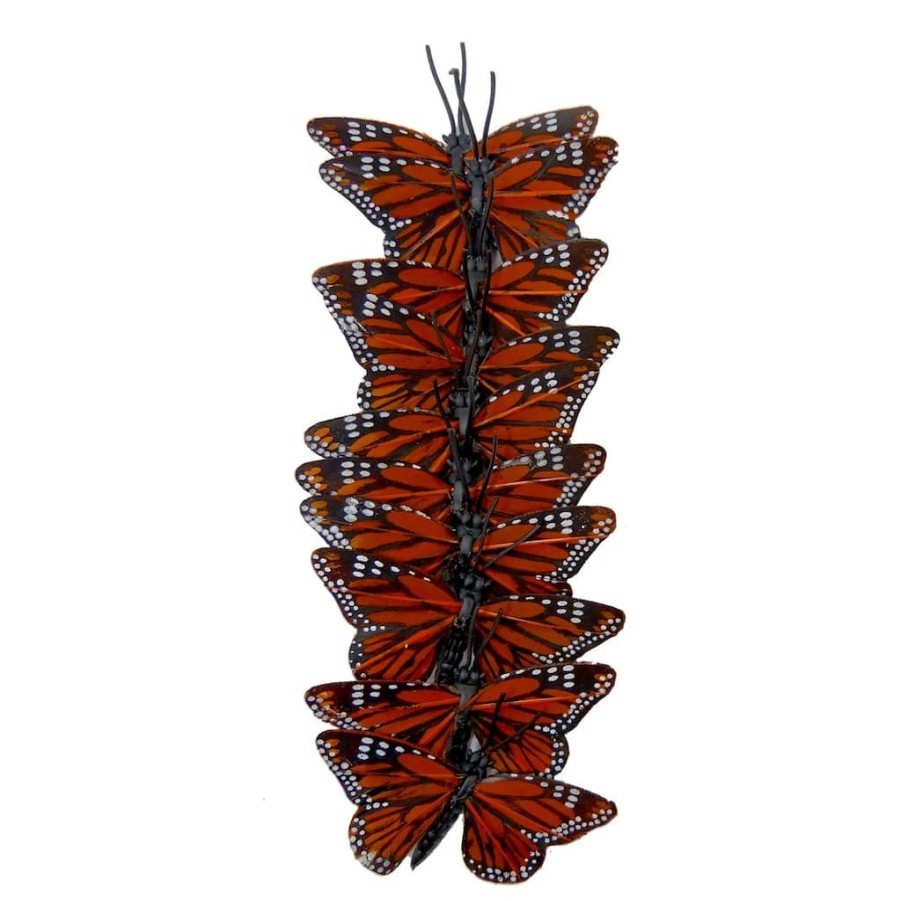 Floral * | Outlet 12 Packs: 10 Ct. (120 Total) Assorted 7.8 Monarch Butterflies By Ashland