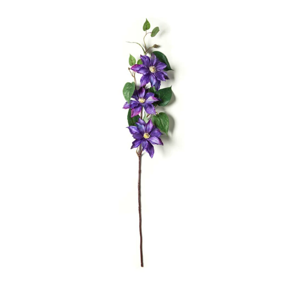 Floral * | Cheap Purple Tropical Clematis Stem By Ashland