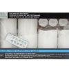 Home & Decor * | Brand New Basic Elements White Led Candle Set With Remote By Ashland