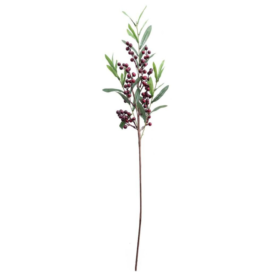 Floral * | New 12 Pack: Burgundy Berry Stem By Ashland