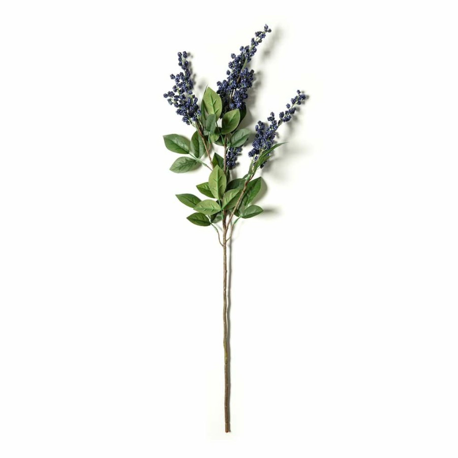 Floral * | Best Deal Blue Berry Spray Stem By Ashland