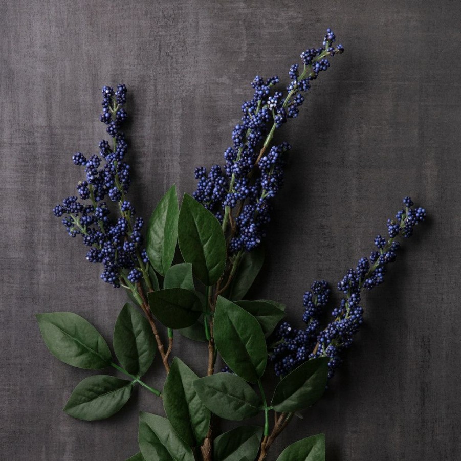 Floral * | Best Deal Blue Berry Spray Stem By Ashland